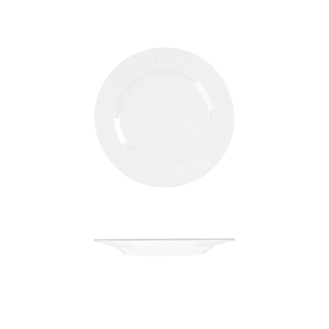RAK Porcelain Round Plate - Wide Rim 170mm White