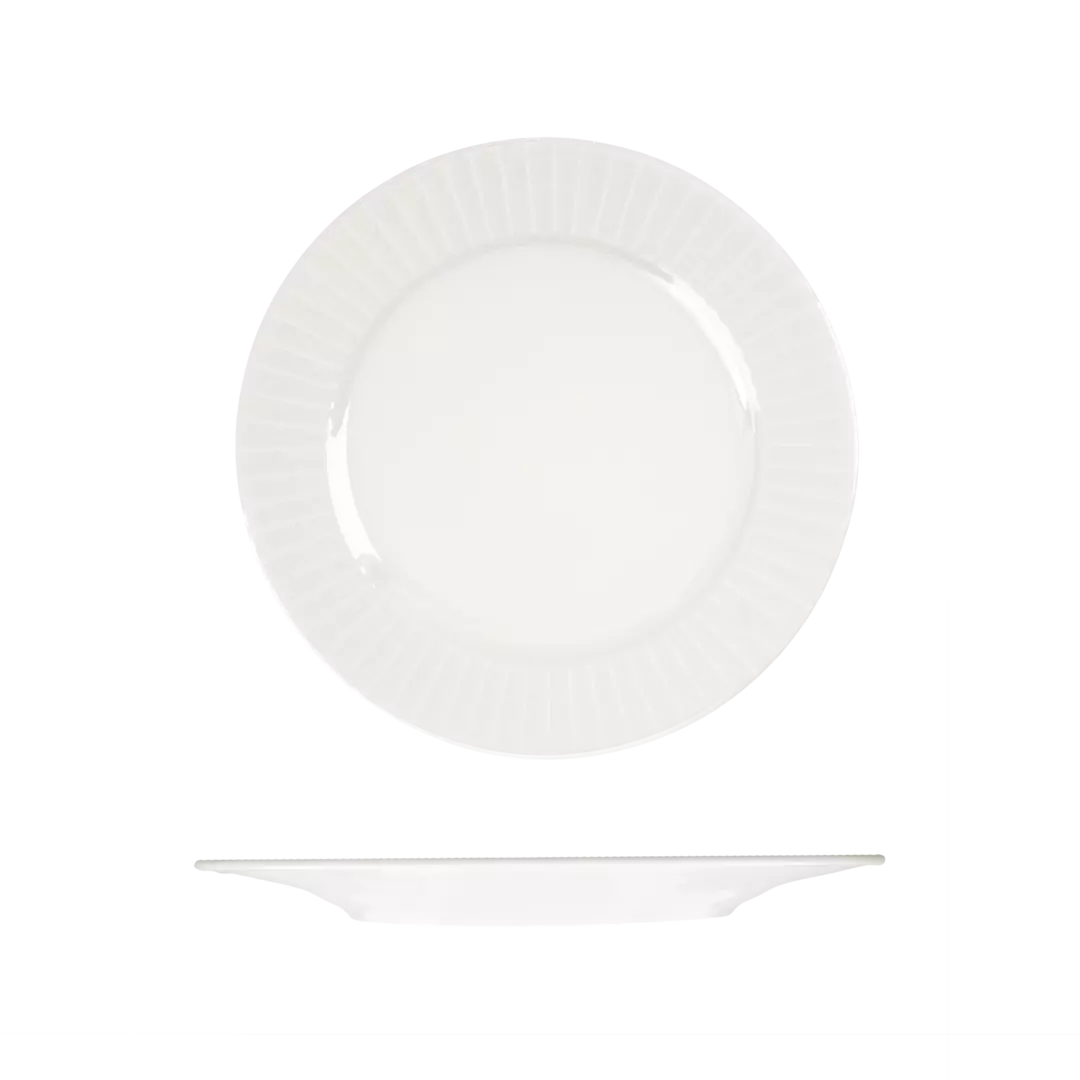 RAK Porcelain Round Plate - Wide Rim 240mm White
