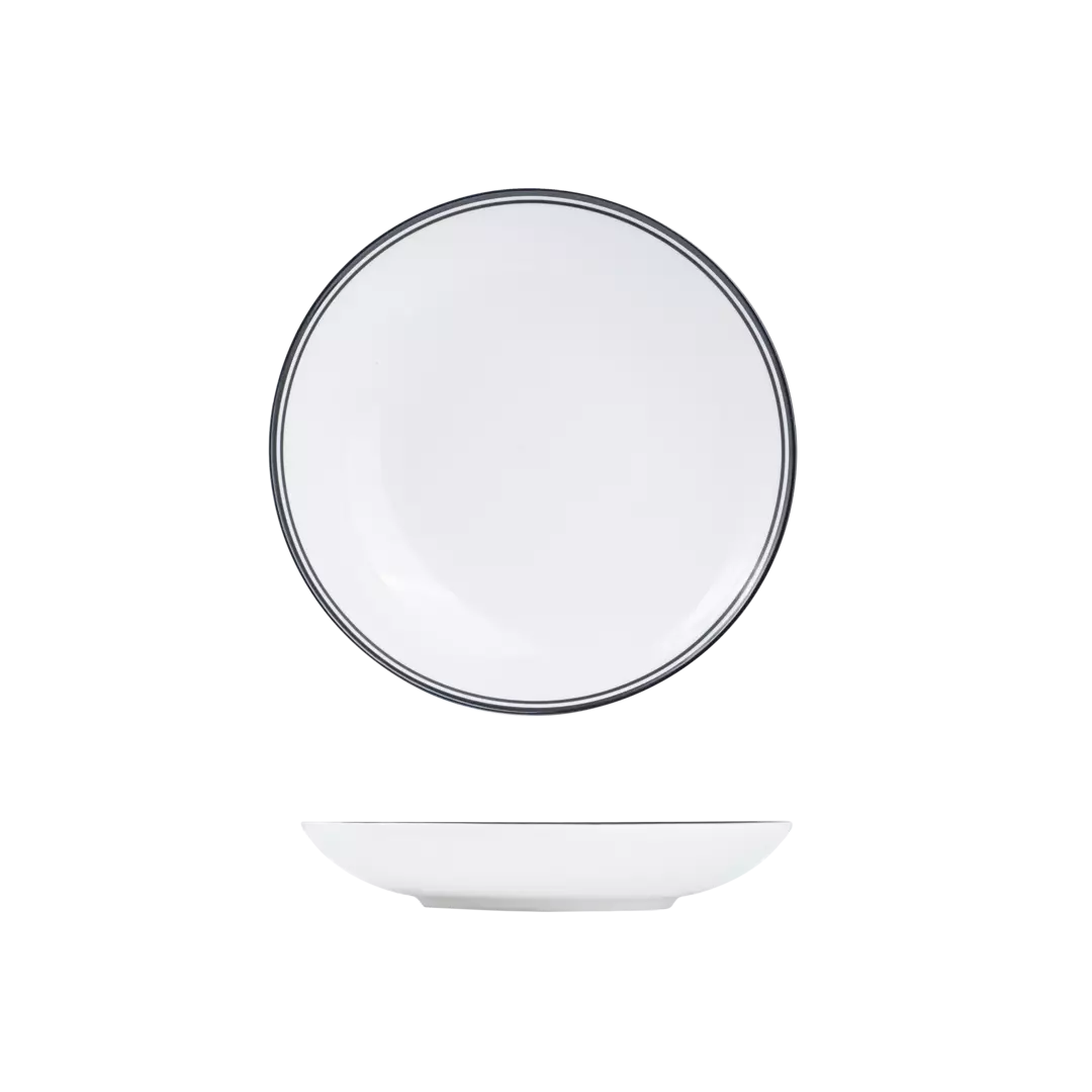RAK Porcelain Nano Cru Black Round Coupe Bowl 800ml