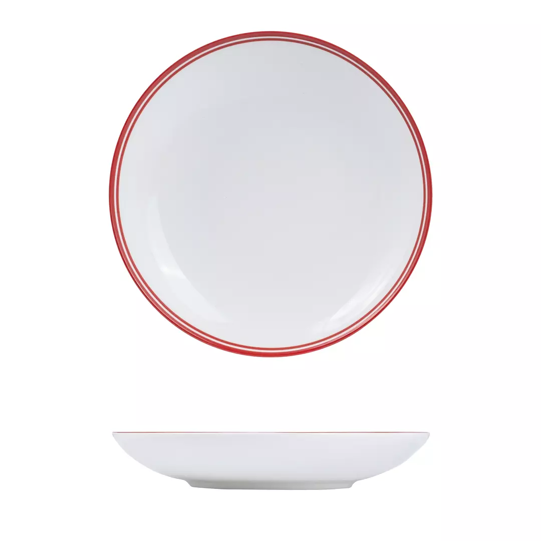 RAK Porcelain Nano Cru Red Round Coupe Bowl 260mm