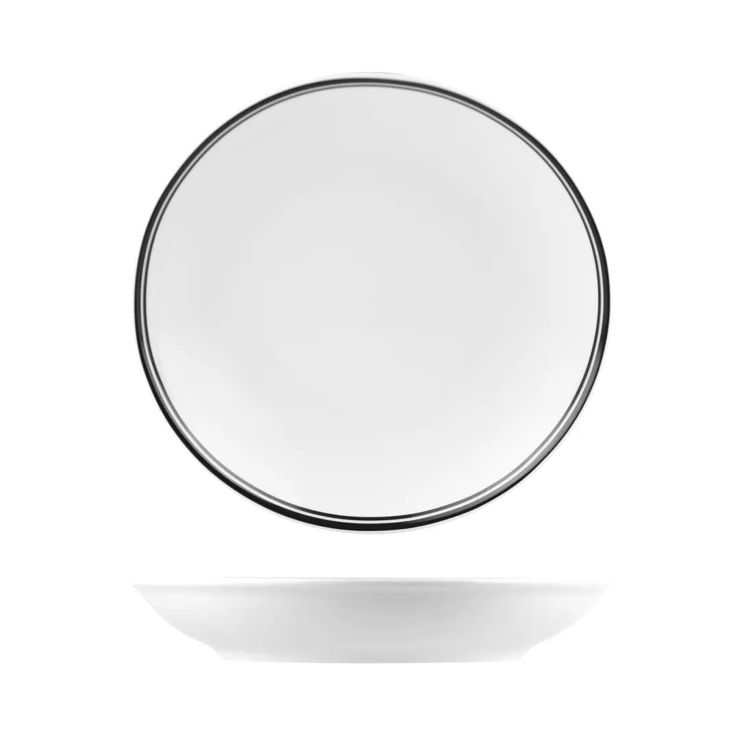 RAK Porcelain Nano Cru Black Round Coupe Bowl 260mm