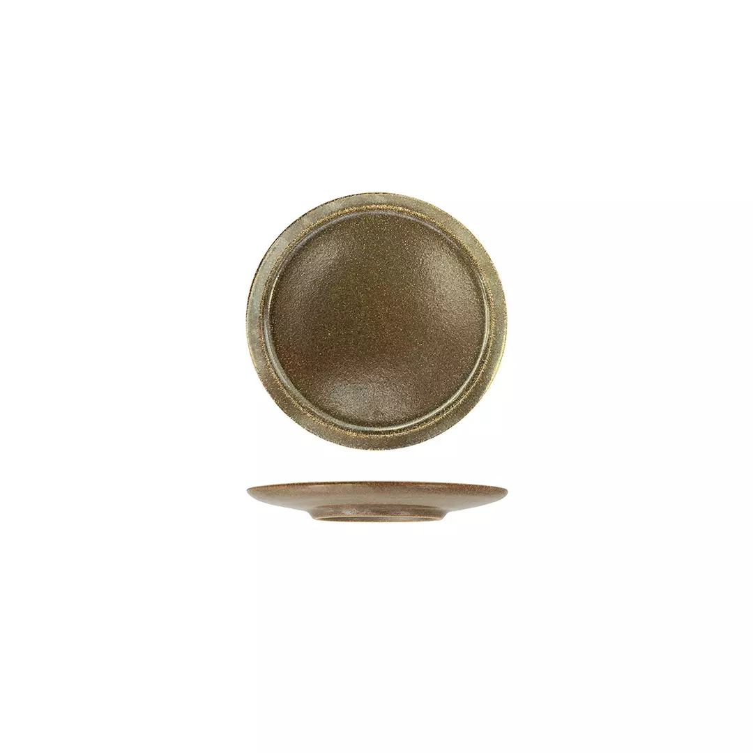 RAK Porcelain Ease Rust Flat Coupe Plate 160mm