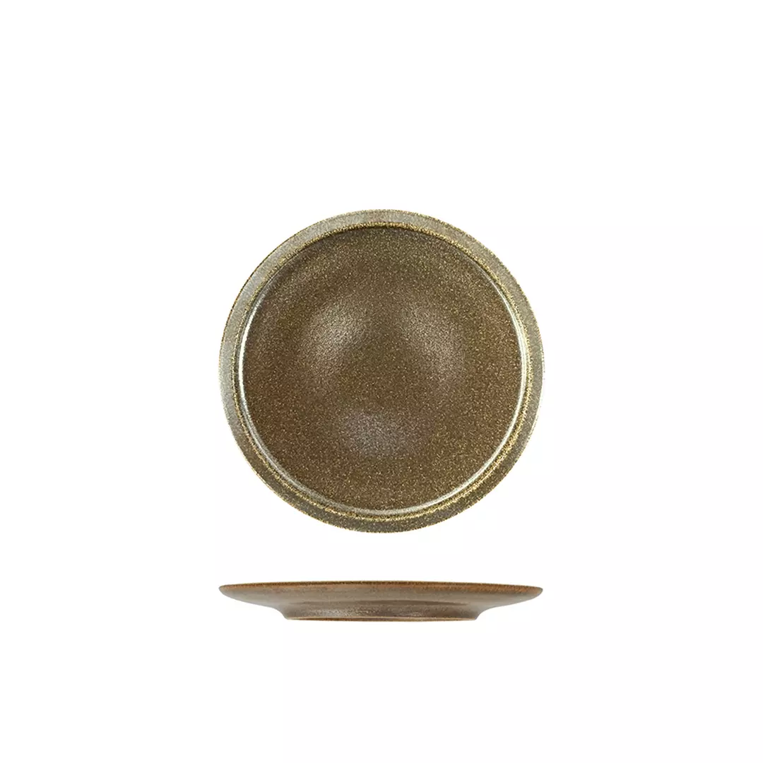 RAK Porcelain Ease Rust Flat Coupe Plate 210mm