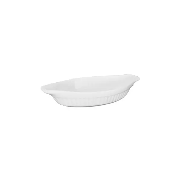Duraceram Oval Au Gratin With Handles - Ribbed 350ml