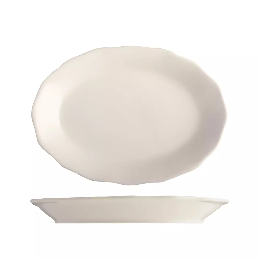 Tuxton Shell Oval Plate TX100130