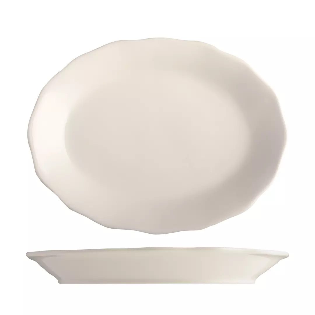 Tuxton Shell Oval Plate TX100132