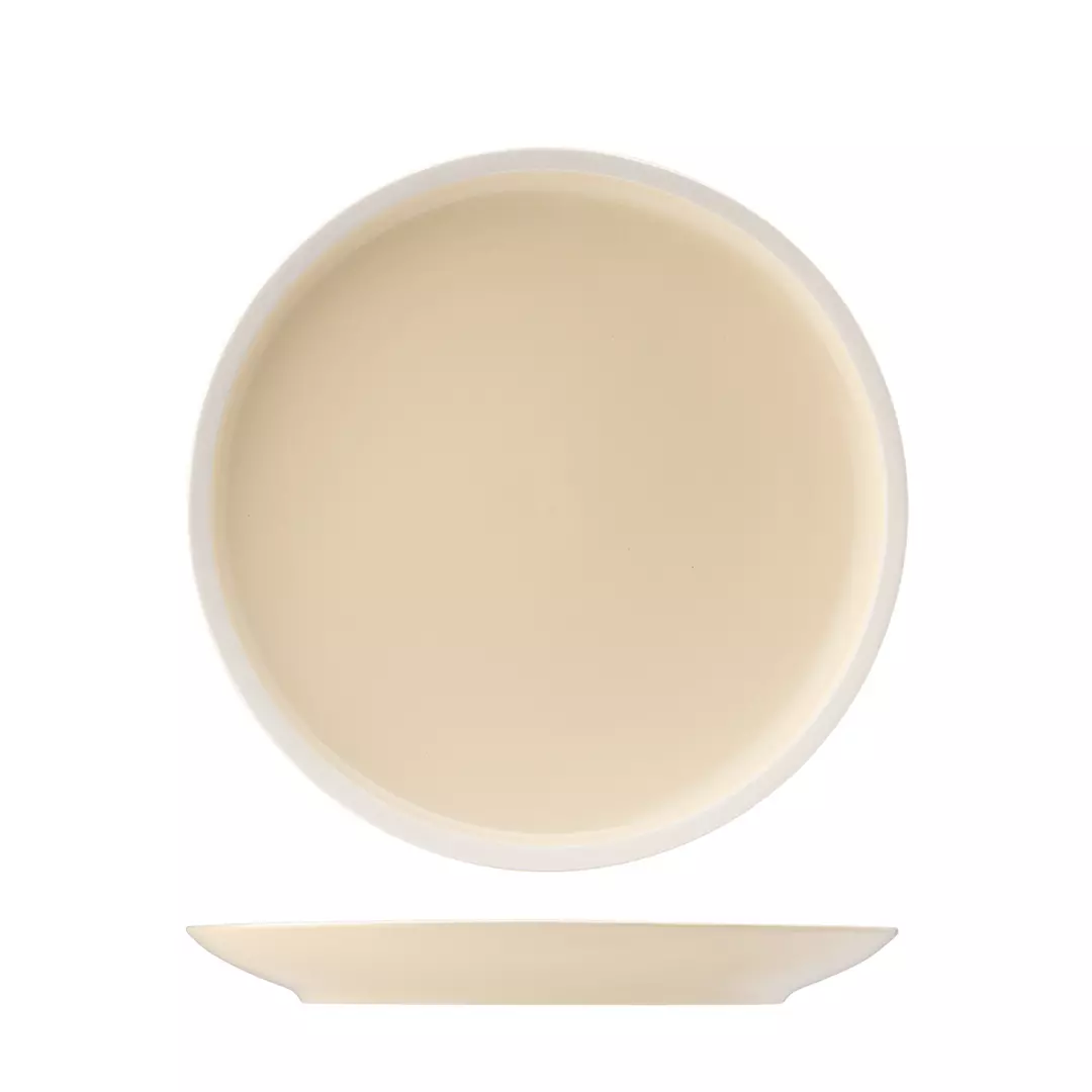 Utopia Forma Vanilla Round Coupe Plate 240mm