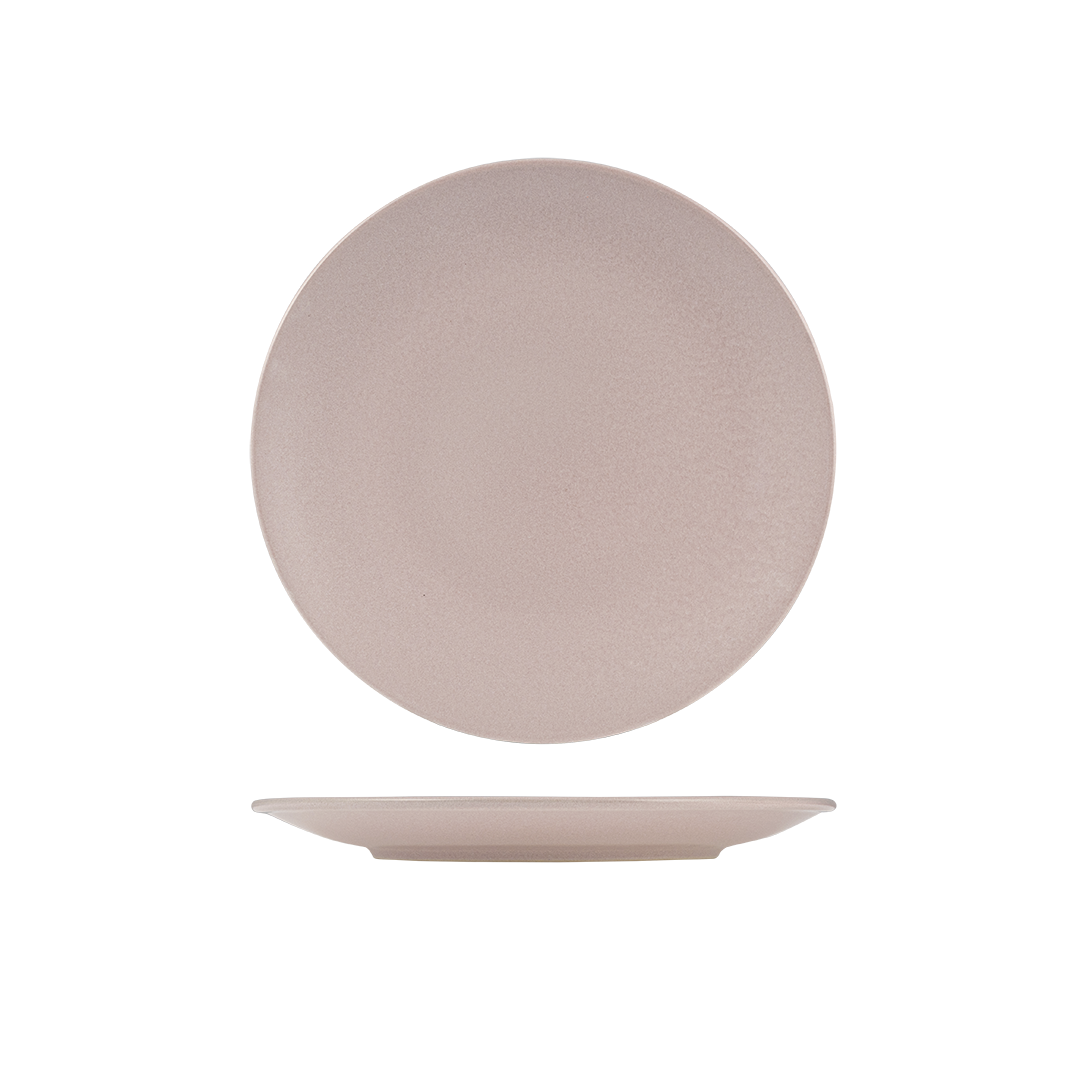 Zuma Pearl Blush Round Coupe Plate 260mm