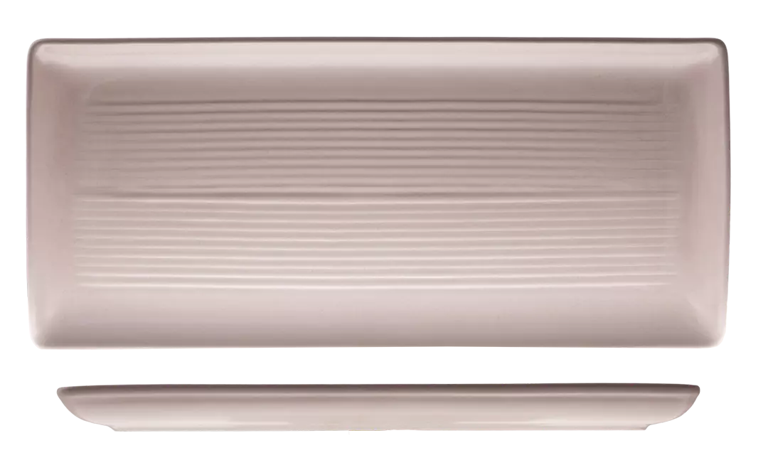 Zuma Rectangle Platter - Ribbed - Pearl Blush 9029483