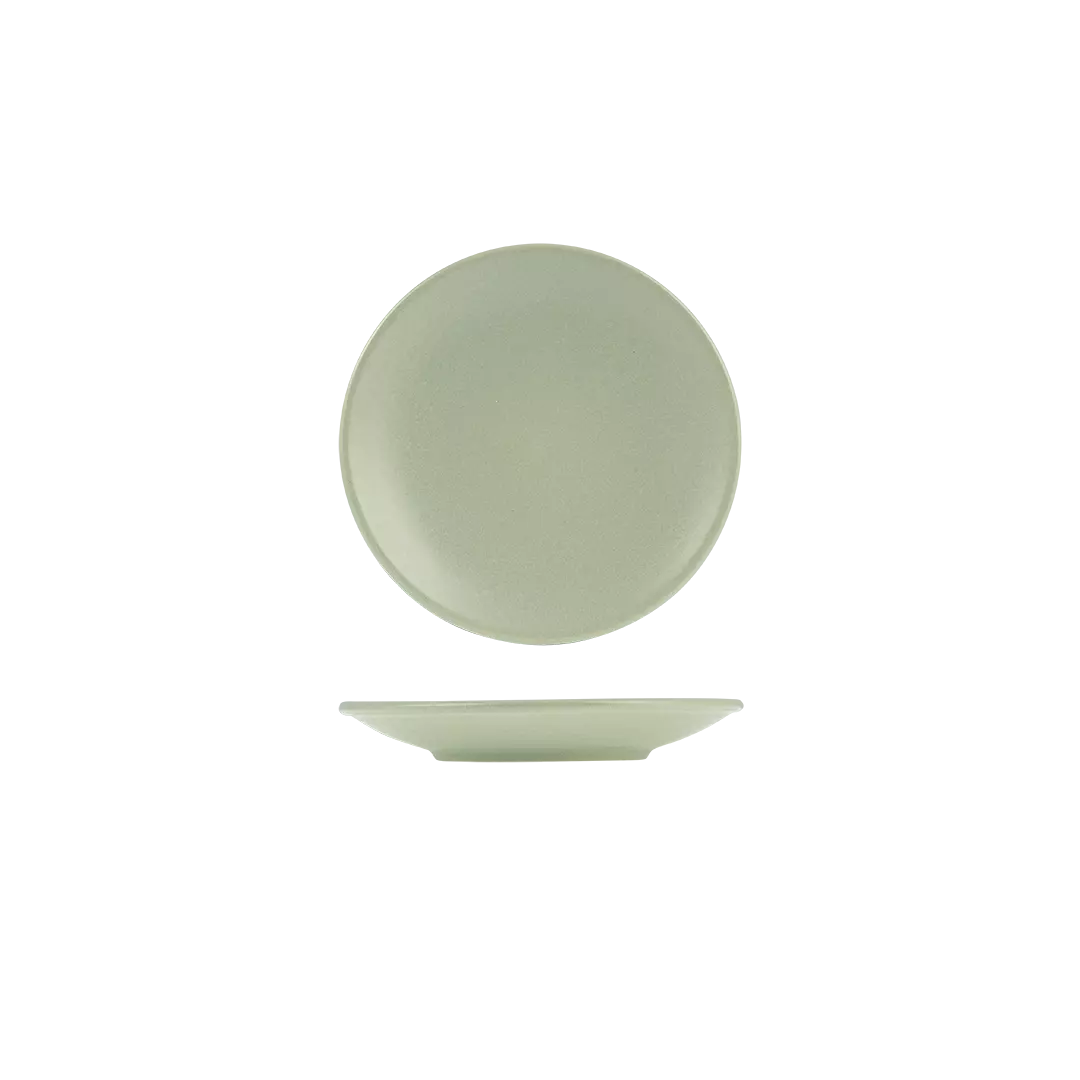 Zuma Pearl Pistachio Round Coupe Plate 180mm