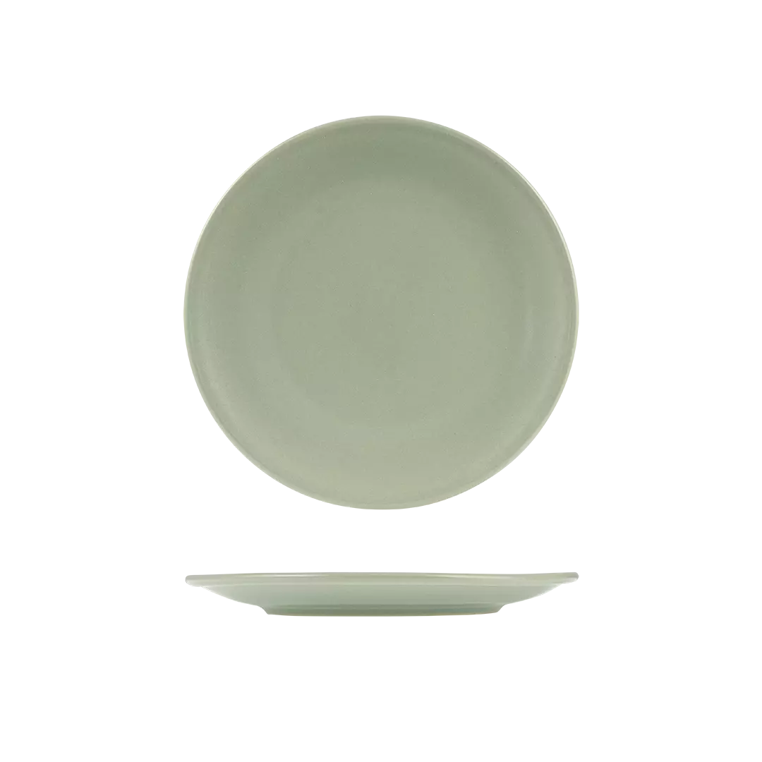 Zuma Pearl Pistachio Round Coupe Plate 230mm