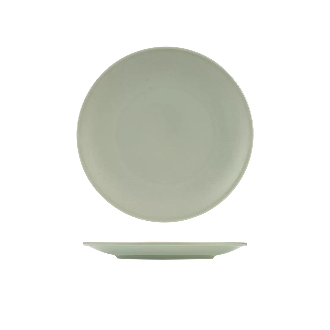 Zuma Pearl Pistachio Round Coupe Plate 260mm
