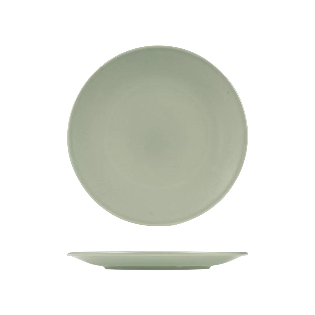 Zuma Pearl Pistachio Round Coupe Plate 285mm