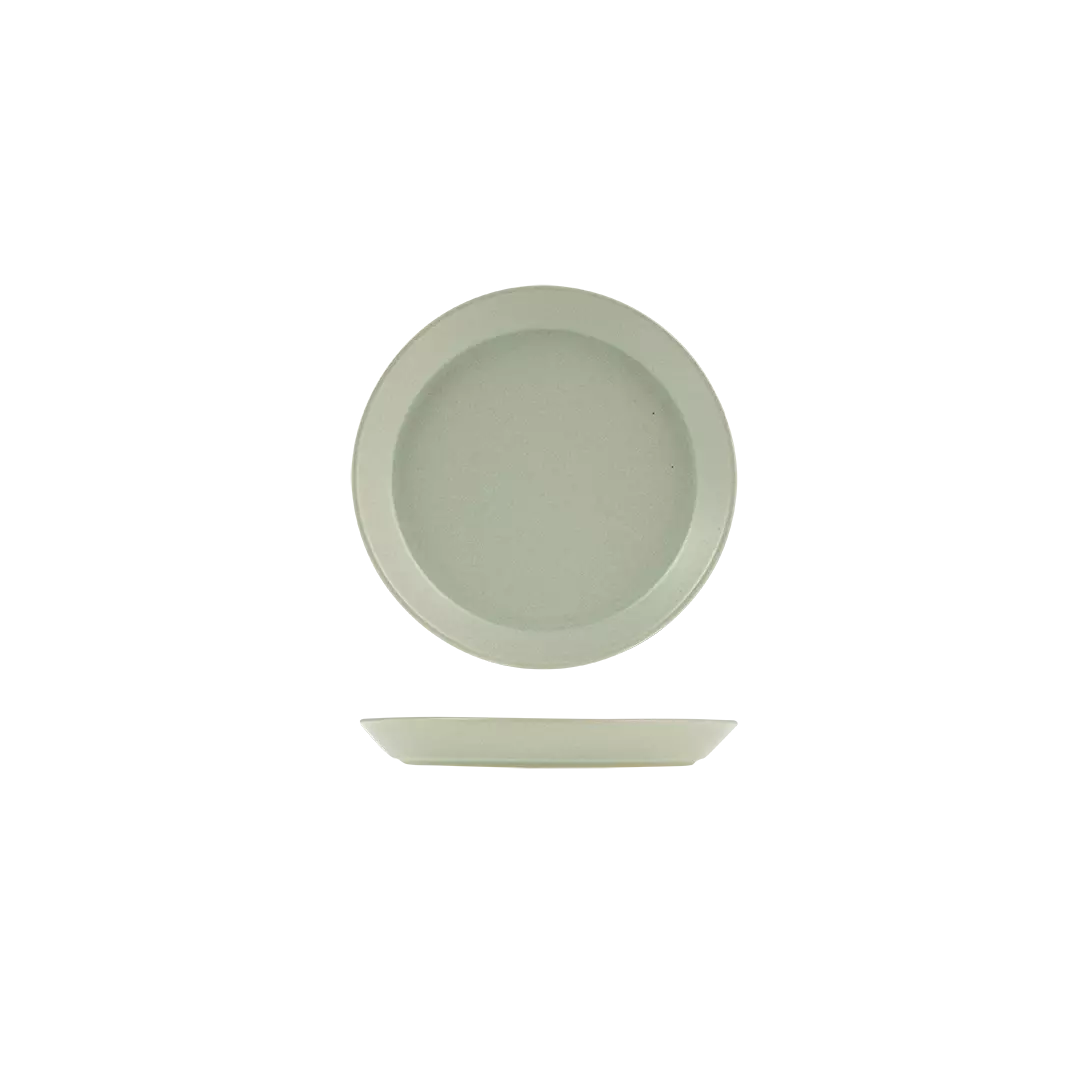 Zuma Pearl Pistachio Round Tapered Plate 170mm
