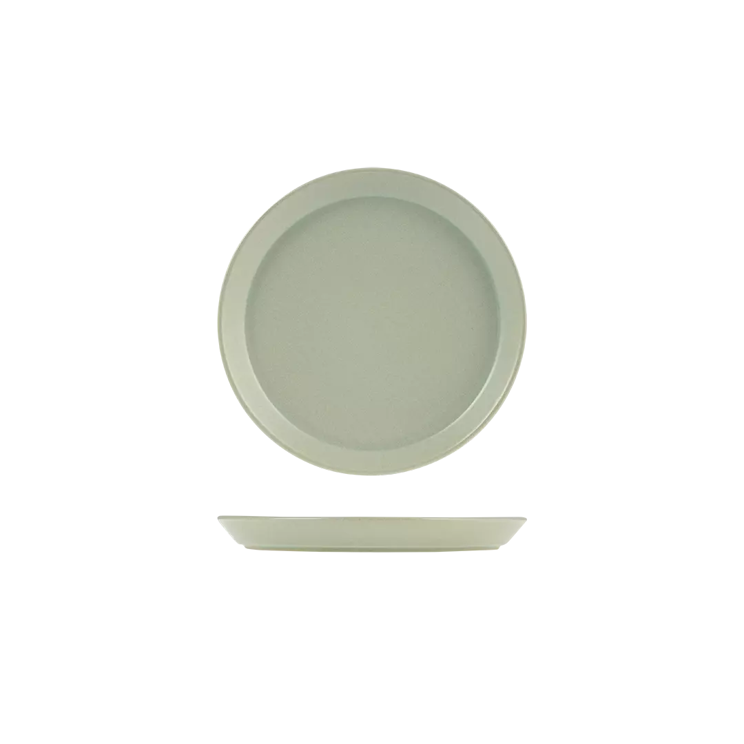 Zuma Pearl Pistachio Round Tapered Plate 200mm
