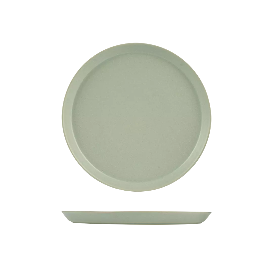 Zuma Pearl Pistachio Round Tapered Plate 280mm