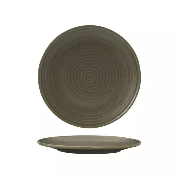 Zuma Round Coupe Plate - Ribbed Cargo 210mm