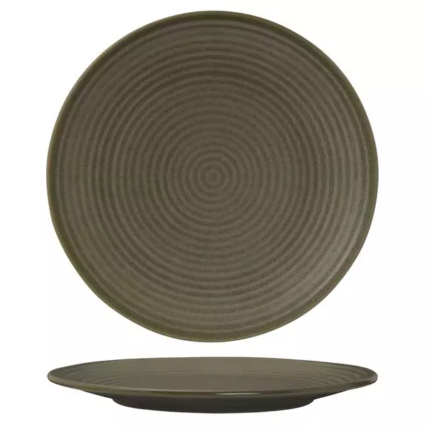 Zuma Round Coupe Plate - Ribbed Cargo 310mm