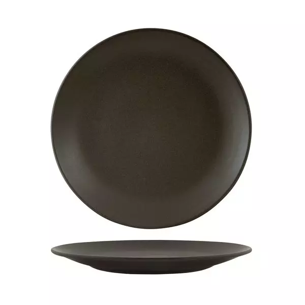 Zuma Round Coupe Plate - Charcoal 230mm