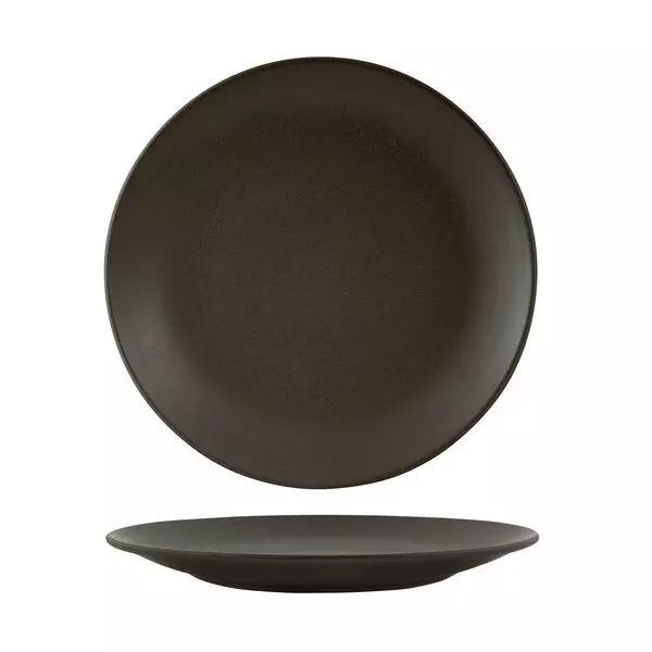 Zuma Round Coupe Plate - Charcoal 260mm