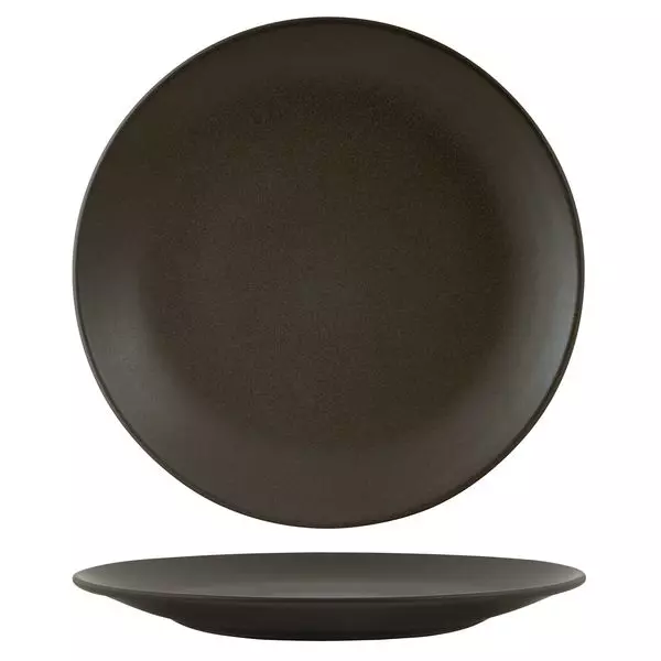 Zuma Round Coupe Plate - Charcoal 310mm