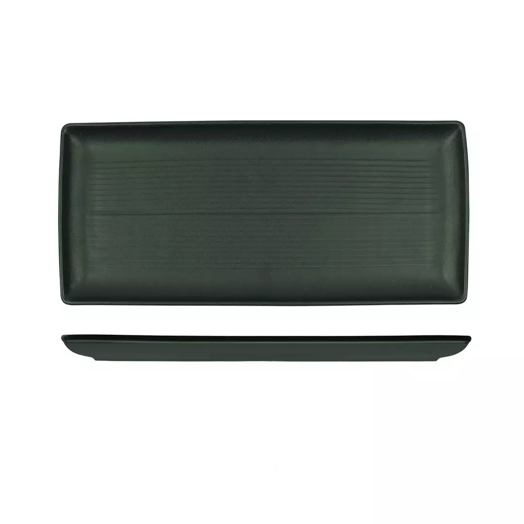 Zuma Ribbed Rectangle Platter Forest 9099383