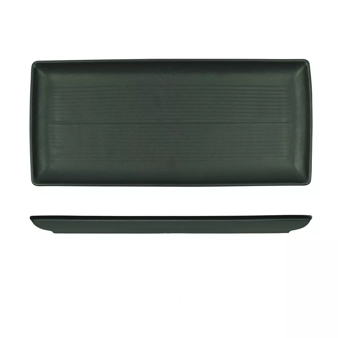 Zuma Ribbed Rectangle Platter Forest 9099384