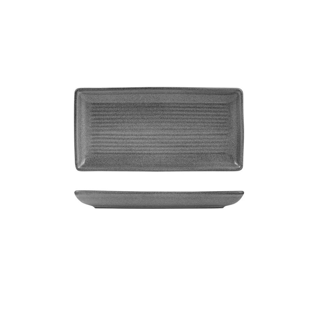 Zuma Share Ribbed Platter - Gravel 9099481