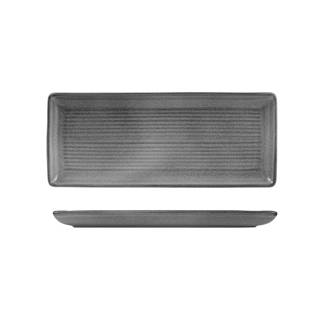 Zuma Share Ribbed Platter - Gravel 9099482
