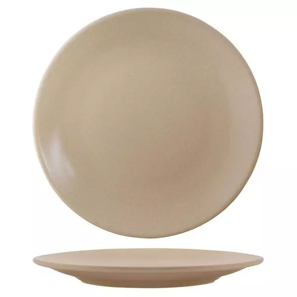 Zuma Round Coupe Plate - Sand 310mm