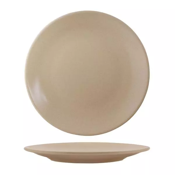 Zuma Round Coupe Plate - Sand 285mm