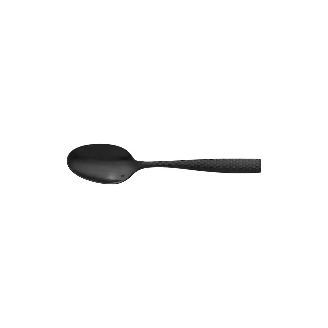 Fortessa Lucca Faceted Black Dessert Spoon