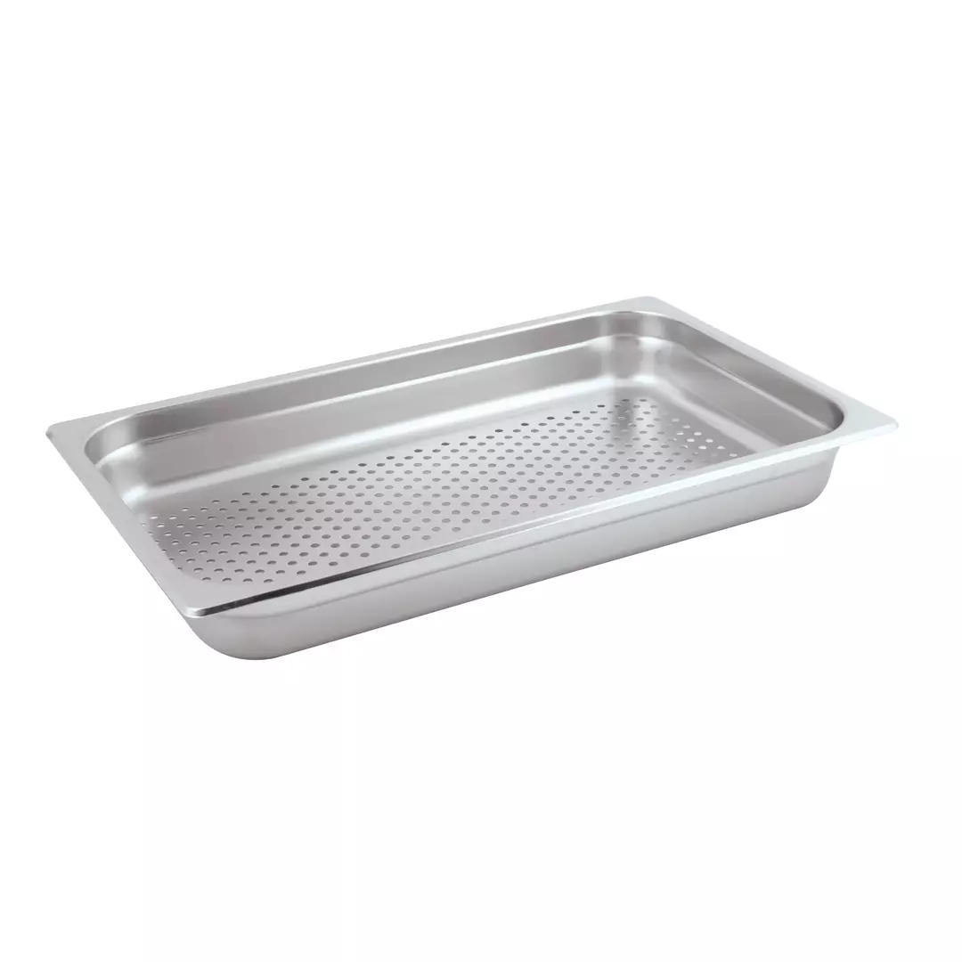Trenton 1/1 Size Anti-Jam Steam Pan - Perforated (25mm D, 4.0lt)