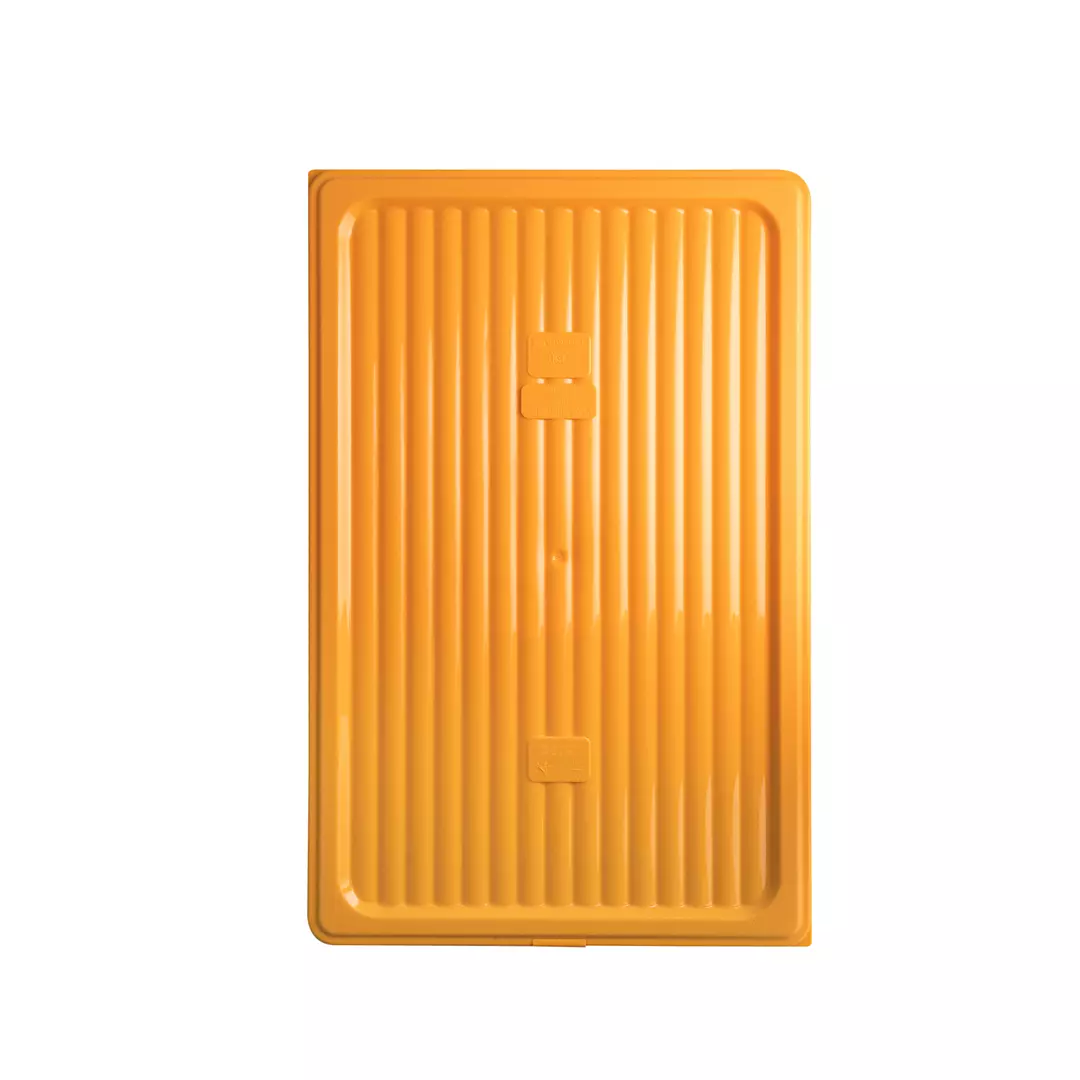 Gastroplast Food Pan Cover- Polypropylene 1/1 Size Yellow