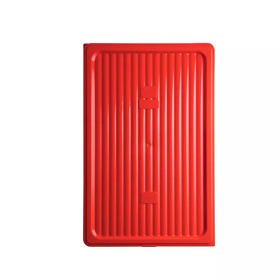 Gastroplast Food Pan Cover- Polypropylene 1/1 Size Red