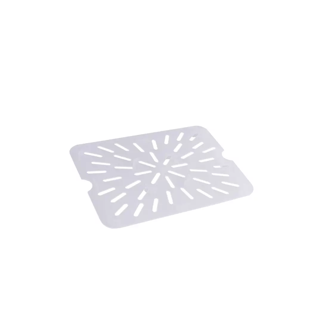Gastroplast Food Pan Drain Plate- Polypropylene 1/2 Size 197x256x14mm