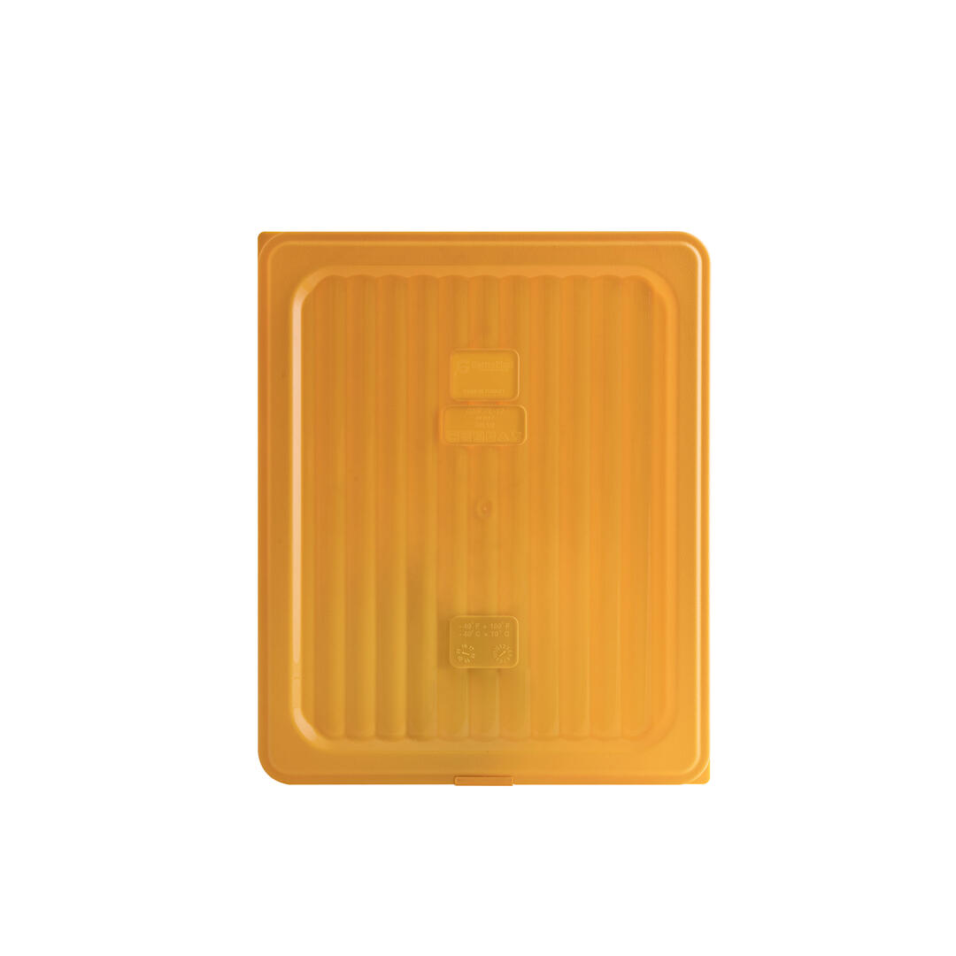 Gastroplast Food Pan Cover- Polypropylene 1/2 Size Yellow