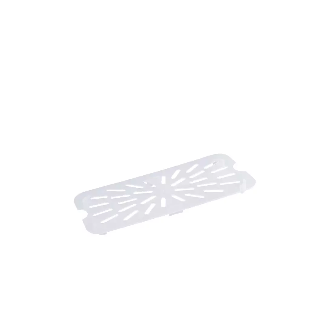 Gastroplast Food Pan Drain Plate- Polypropylene 1/3 Size 118x265x14mm