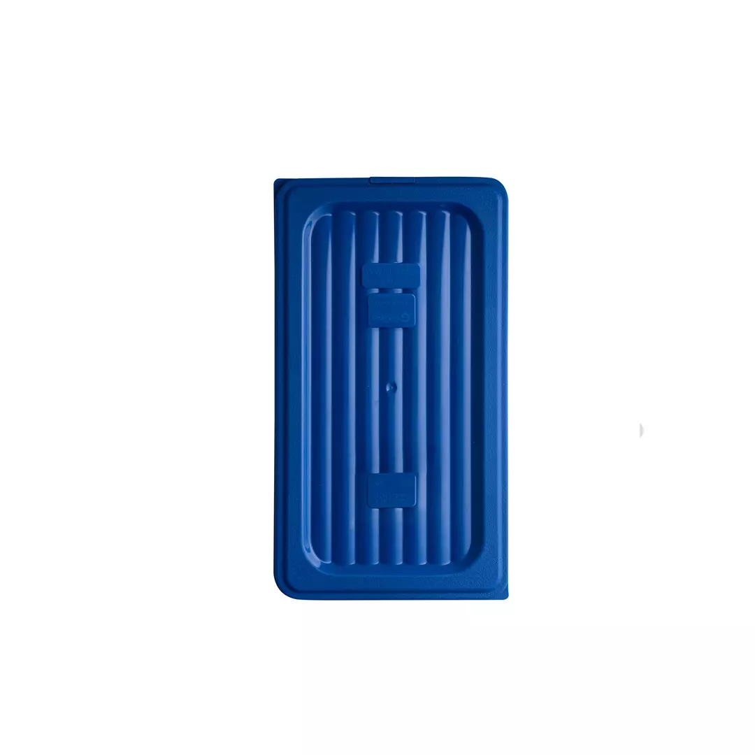 Gastroplast Food Pan Cover- Polypropylene 1/3 Size Blue