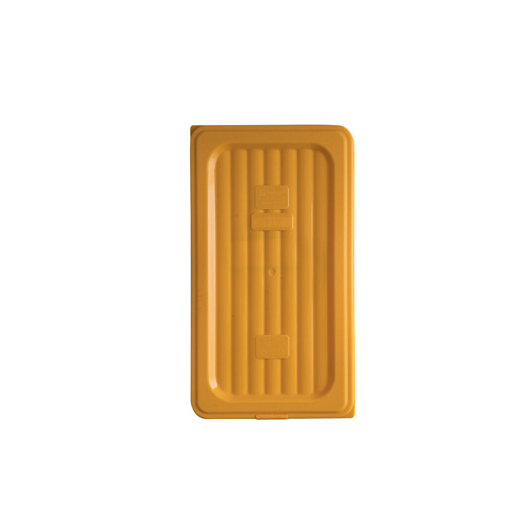 Gastroplast Food Pan Cover- Polypropylene 1/3 Size Yellow