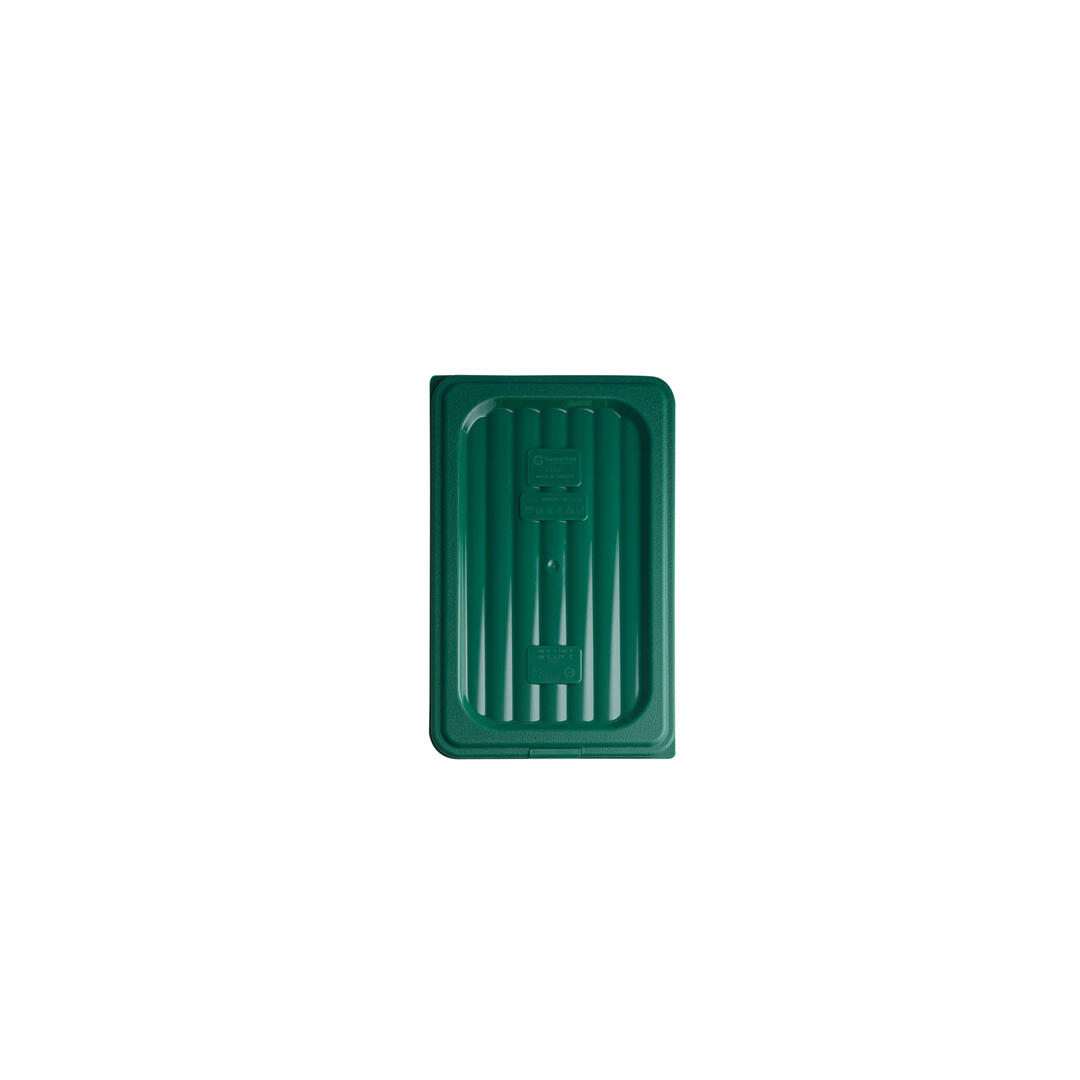 Gastroplast Food Pan Cover- Polypropylene 1/4 Size Green