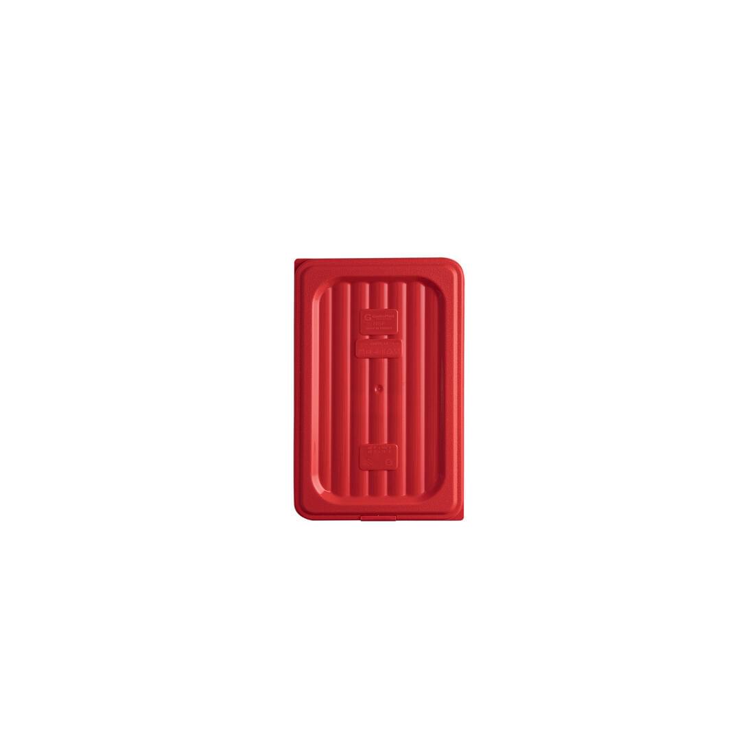 Gastroplast Food Pan Cover- Polypropylene1/4 Size Red