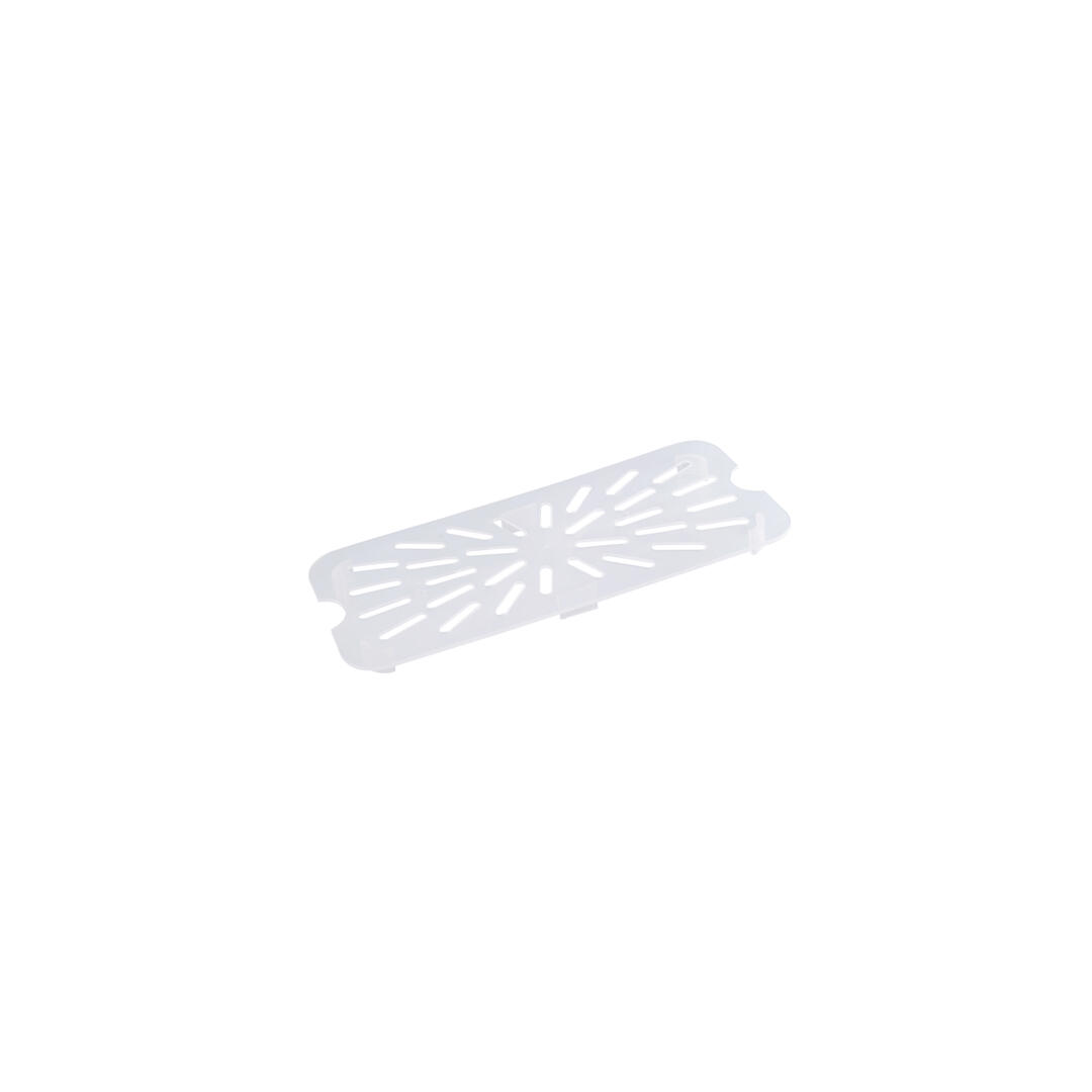 Gastroplast Food Pan Drain Plate- Polypropylene 1/4 Size 104x206x14mm