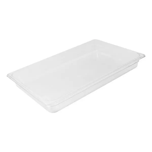 Trenton 1/1 Size Clear Polycarbonate Food Pan (200mm D, 25.59lt)