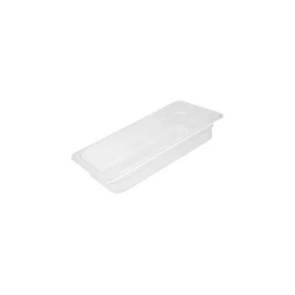 Trenton 1/3 Size Clear Polycarbonate Food Pan (100mm D, 3.57lt)