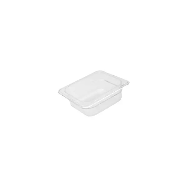 Trenton 1/6 Size Clear Polycarbonate Food Pan (150mm D, 2.22lt)