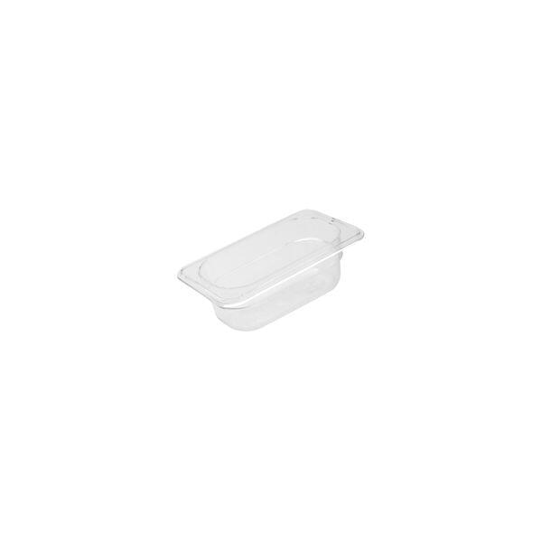 Trenton 1/9 Size Clear Polycarbonate Food Pan (100mm D, 0.85lt)