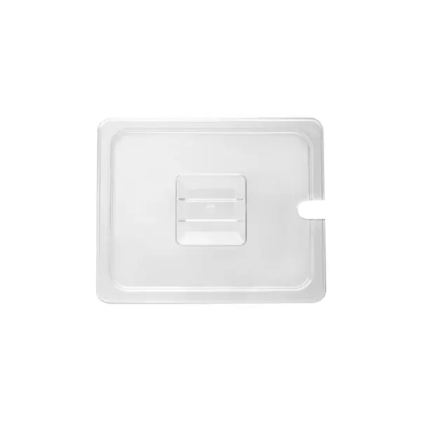 Trenton Polycarbonate Food Pan Covers - Clear Notched 852601