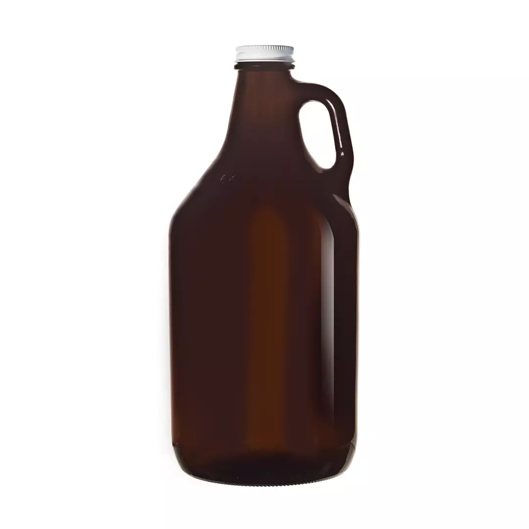 Amber Growler With Lid