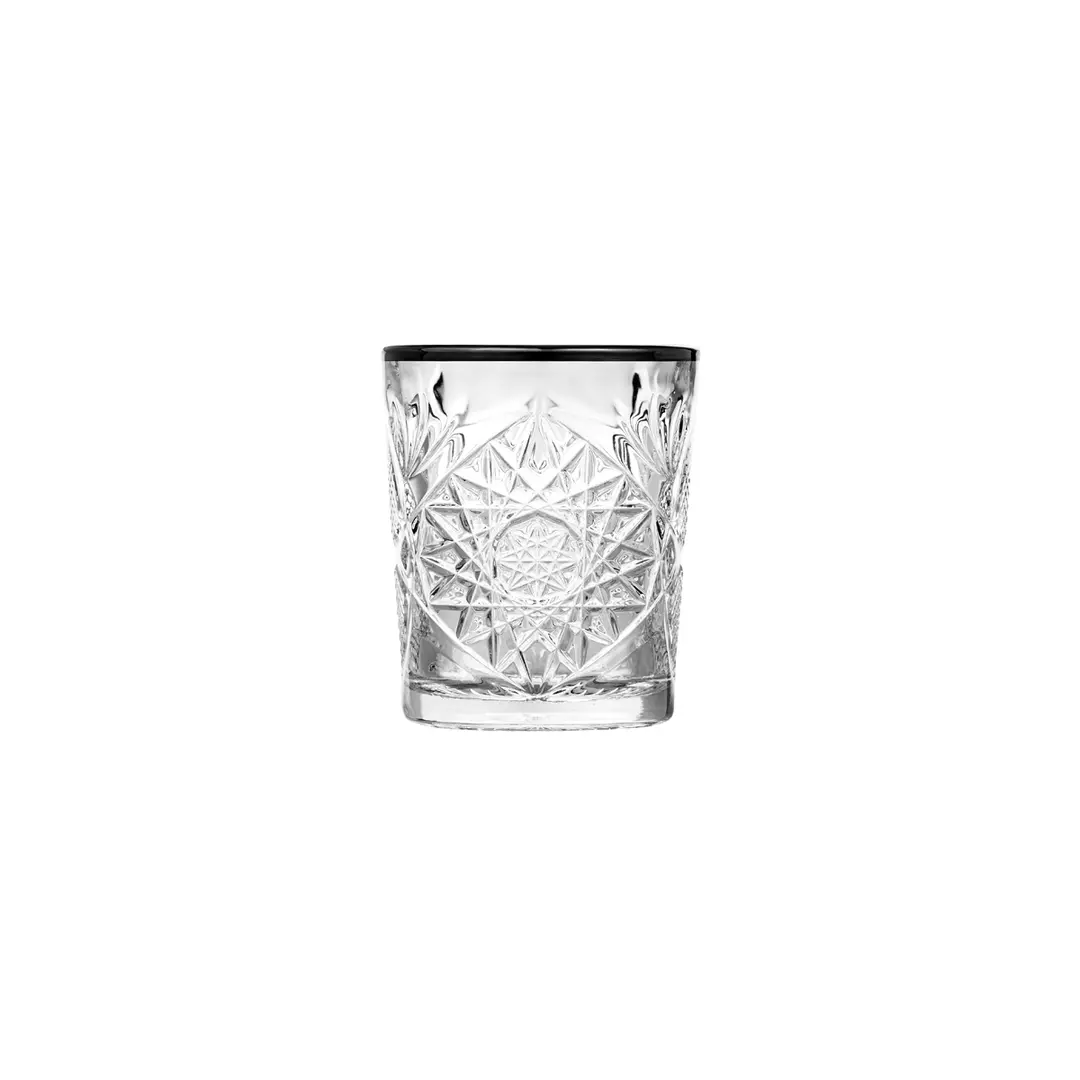 Hobstar Double Old Fashioned - Black Rim